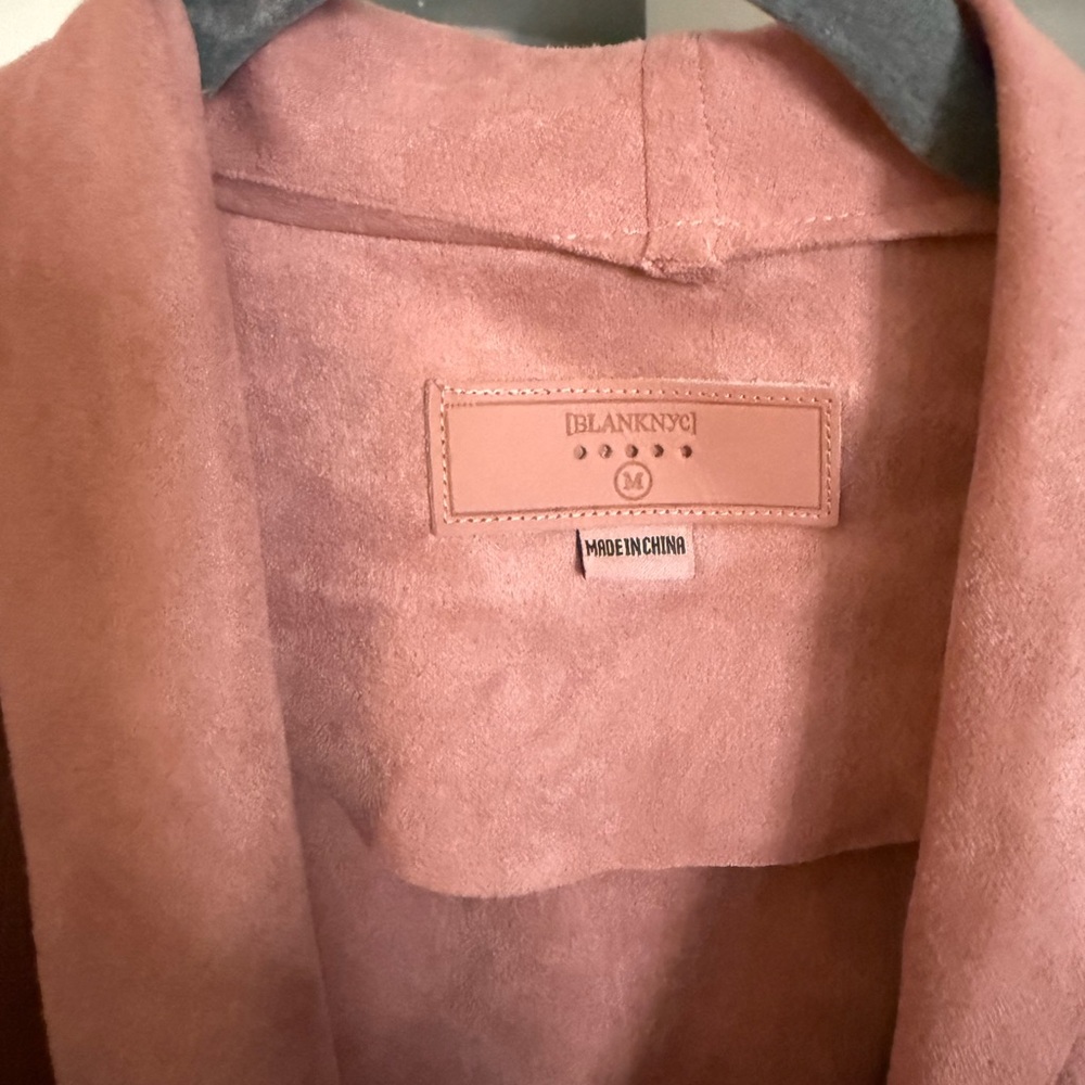Blank NYC Women's Pink Teddy Jacket